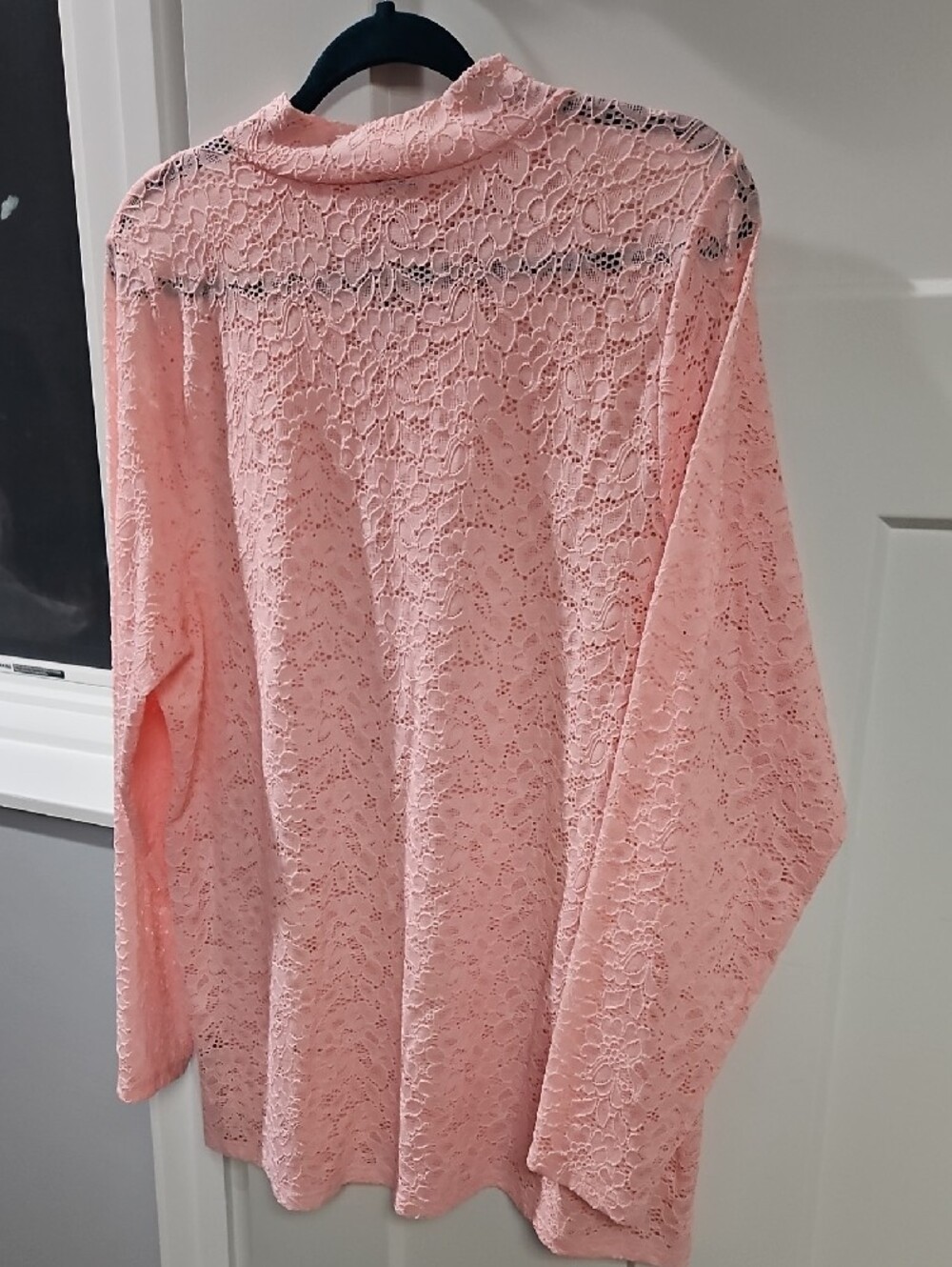torrid Pink Lace Long-Sleeve Blouse - Picture 3 of 3